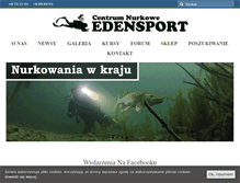 Tablet Screenshot of edensport.pl